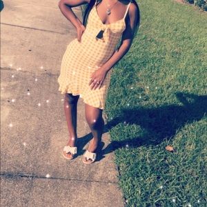 Yellow Checkerboard dress